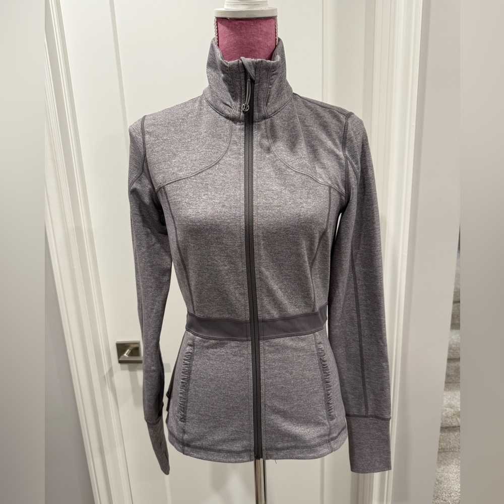 Lululemon Heathered Grey Riding Jacket - Picture 1 of 6